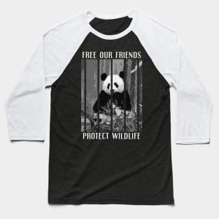 free our friends - pandas Baseball T-Shirt